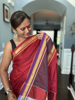 Load image into Gallery viewer, Khun Saree Rust-Purple
