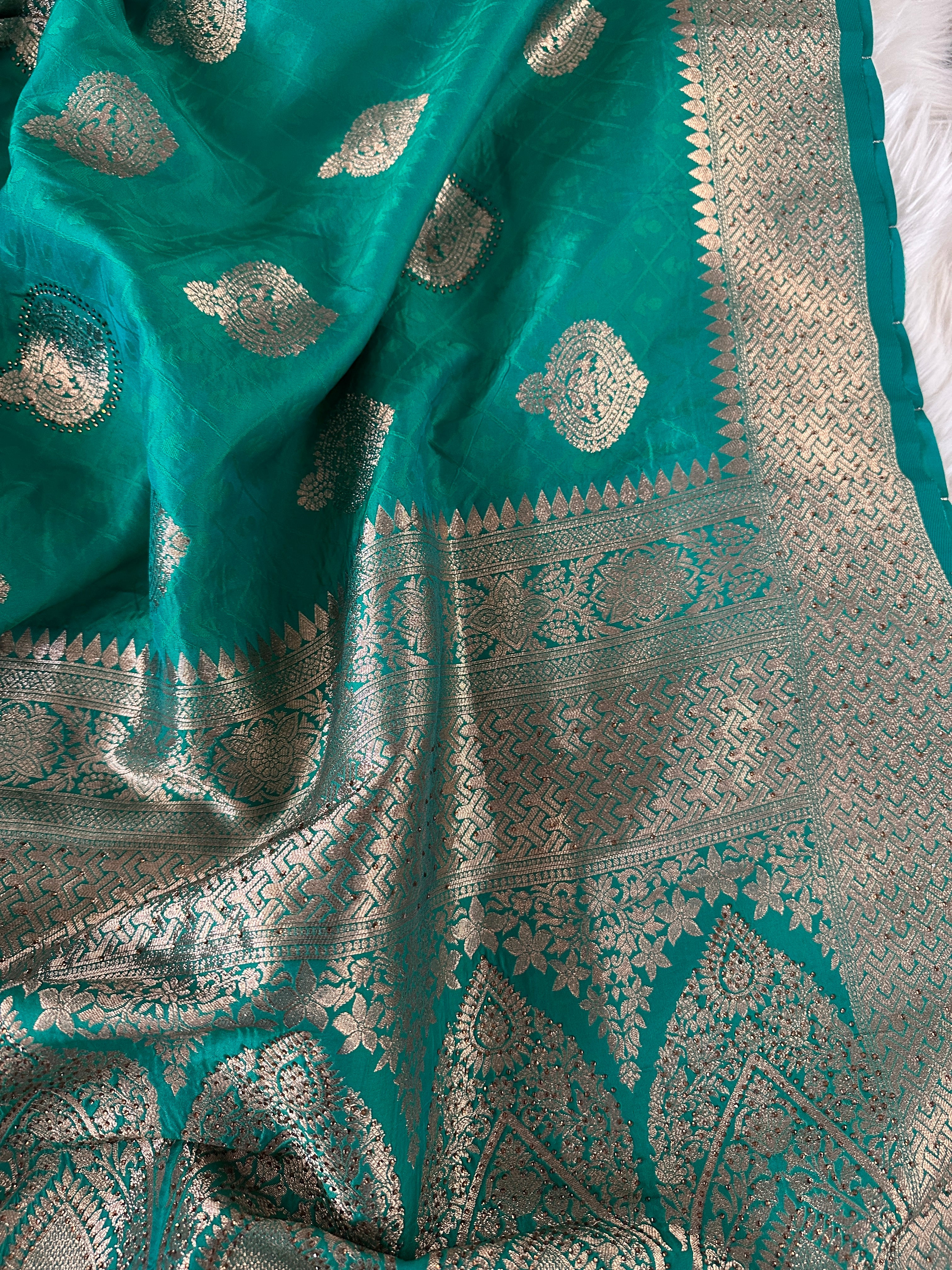 Banarasi Rhinestone Saree