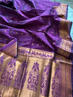Load image into Gallery viewer, South Silk Saree - Deep Eggplant

