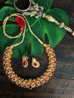 Load image into Gallery viewer, Ganesha Necklace Gold Polish
