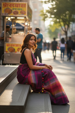 Load image into Gallery viewer, Bengal Handloom Mul Cotton Saree
