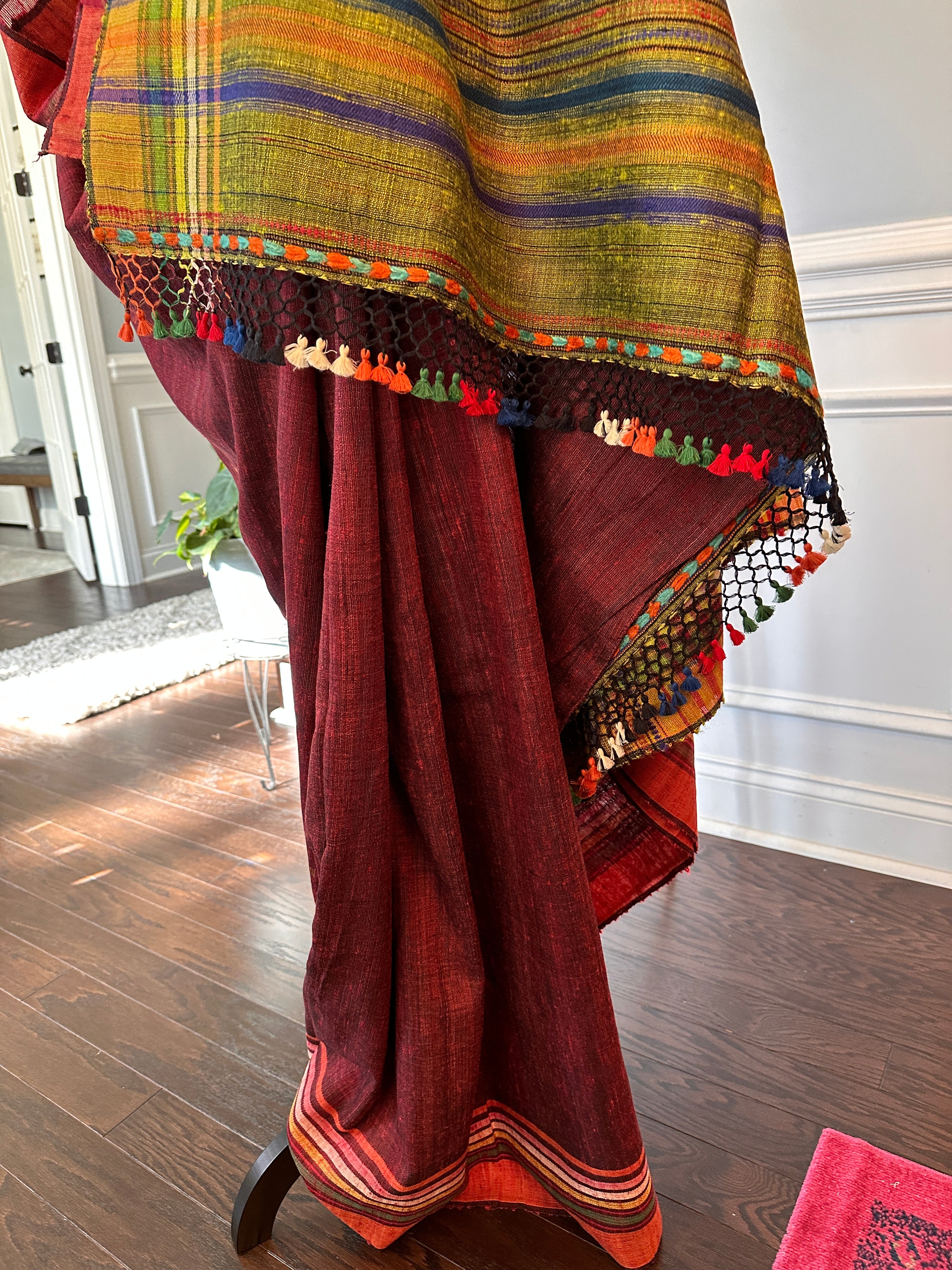 Bhujodi Tussor Saree - Heritage Weave