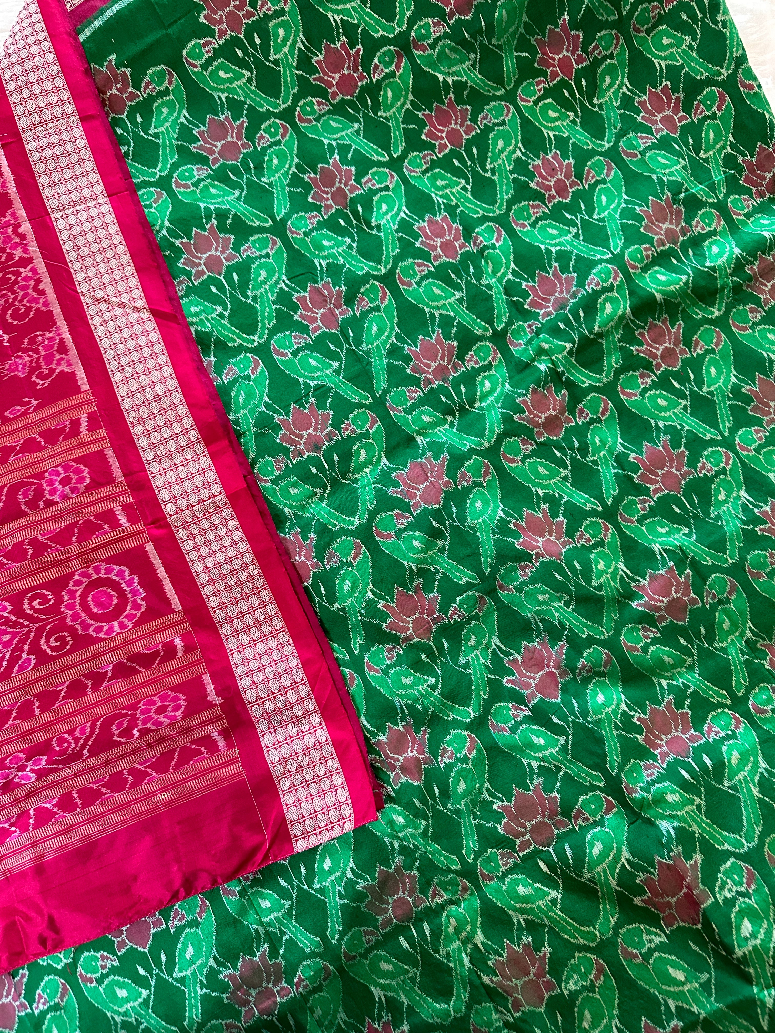 Ikkat Silk Saree - Heritage Handloom Edition