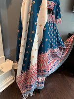 Load image into Gallery viewer, Digital Print Mirrorwork Silk Skirt Set 1
