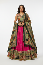 Load image into Gallery viewer, Sakhi Sequin Lehenga Skirt Set - C

