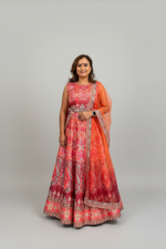 Load image into Gallery viewer, Diva Mirror Silk Lehenga Skirt Set
