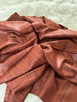 Load image into Gallery viewer, Matka Silk Saree - Cinnamon brown
