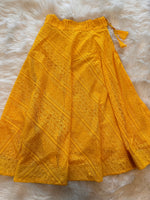 Load image into Gallery viewer, Chikanwork Designer Skirt - Marigold
