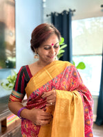 Load image into Gallery viewer, Ikkat Silk Saree 6
