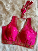 Load image into Gallery viewer, Sabyasachi Inspired Designer Silk Blouse 1
