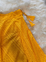 Load image into Gallery viewer, Chikanwork Designer Skirt - Marigold
