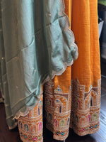 Load image into Gallery viewer, Jharokha Designer Silk Skirt Set 1
