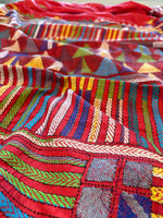 Load image into Gallery viewer, Kantha Silk Saree - Red
