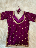 Load image into Gallery viewer, Kurti Blouse Burgundy
