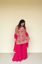 Load image into Gallery viewer, Fusion Festive/Wedding Wear 8 Sharara Kurta
