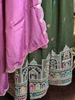 Load image into Gallery viewer, Jharokha Designer Silk Skirt Set
