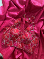 Load image into Gallery viewer, Matka Silk Saree + Designer Blouse Combo Offer
