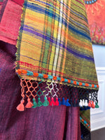 Load image into Gallery viewer, Bhujodi Tussor Saree - Heritage Weave
