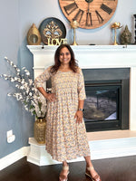 Load image into Gallery viewer, Cotton Ikkat Print Dress 1
