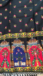 Load image into Gallery viewer, Digital Print Mirrorwork Satin Silk Lehenga Skirt Set 8
