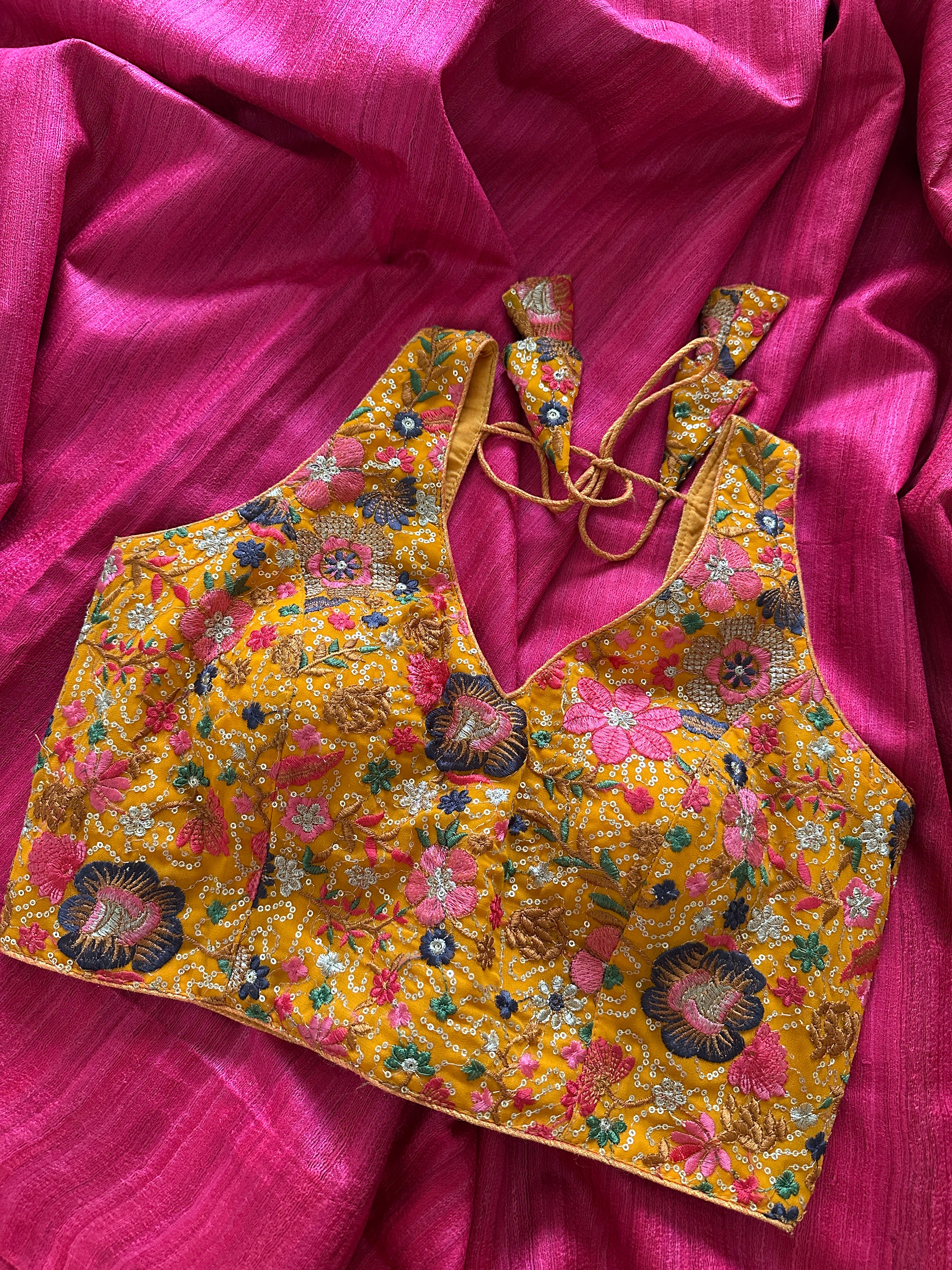 Matka Silk Saree + Designer Blouse Combo Offer