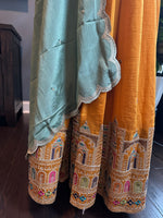 Load image into Gallery viewer, Jharokha Designer Silk Skirt Set 1
