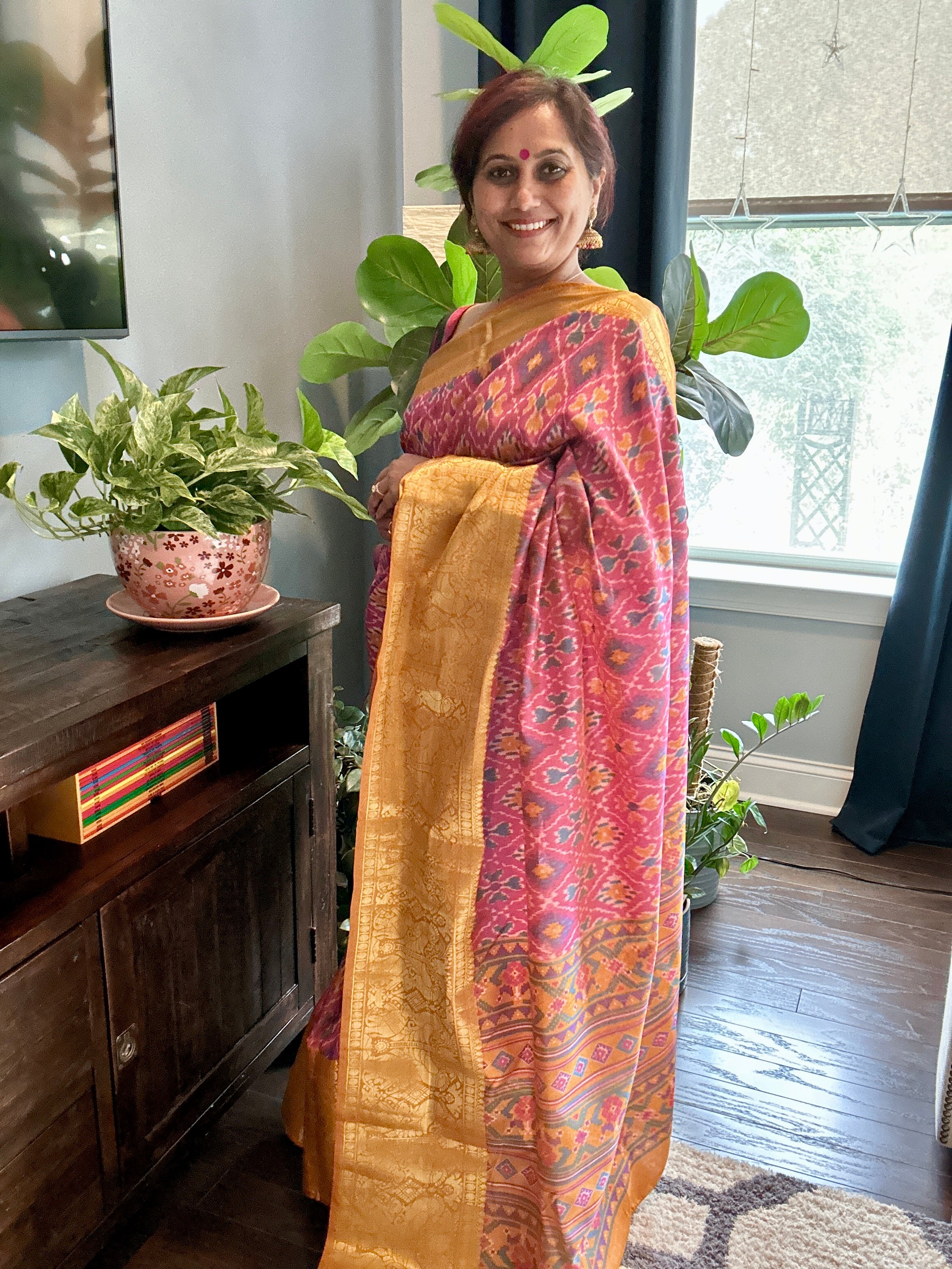Ikkat Silk Saree 6