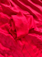 Load image into Gallery viewer, Cocktail Chiffon Rhinestone Saree - Maroon
