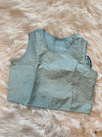 Load image into Gallery viewer, Sequin Designer Croptop - Powder Blue
