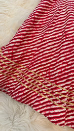 Load image into Gallery viewer, Leheriya Extra Flair Skirt - Red
