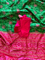 Load image into Gallery viewer, Ikkat Silk Saree - Heritage Handloom Edition
