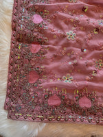 Load image into Gallery viewer, Georgette Sequin Saree - Mauve - Sitara Edition
