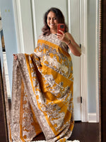 Load image into Gallery viewer, Kalamkari Print Cotton Saree

