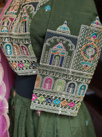 Load image into Gallery viewer, Jharokha Designer Silk Skirt Set
