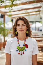 Load image into Gallery viewer, Panchi - Exclusively Handmade Textile Jewelry
