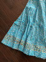 Load image into Gallery viewer, Bandhani &amp; Gold Print Skirt - Turquoise
