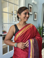 Load image into Gallery viewer, Khun Saree Rust-Purple
