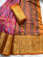 Load image into Gallery viewer, Ikkat Silk Saree 6

