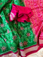 Load image into Gallery viewer, Ikkat Silk Saree - Heritage Handloom Edition
