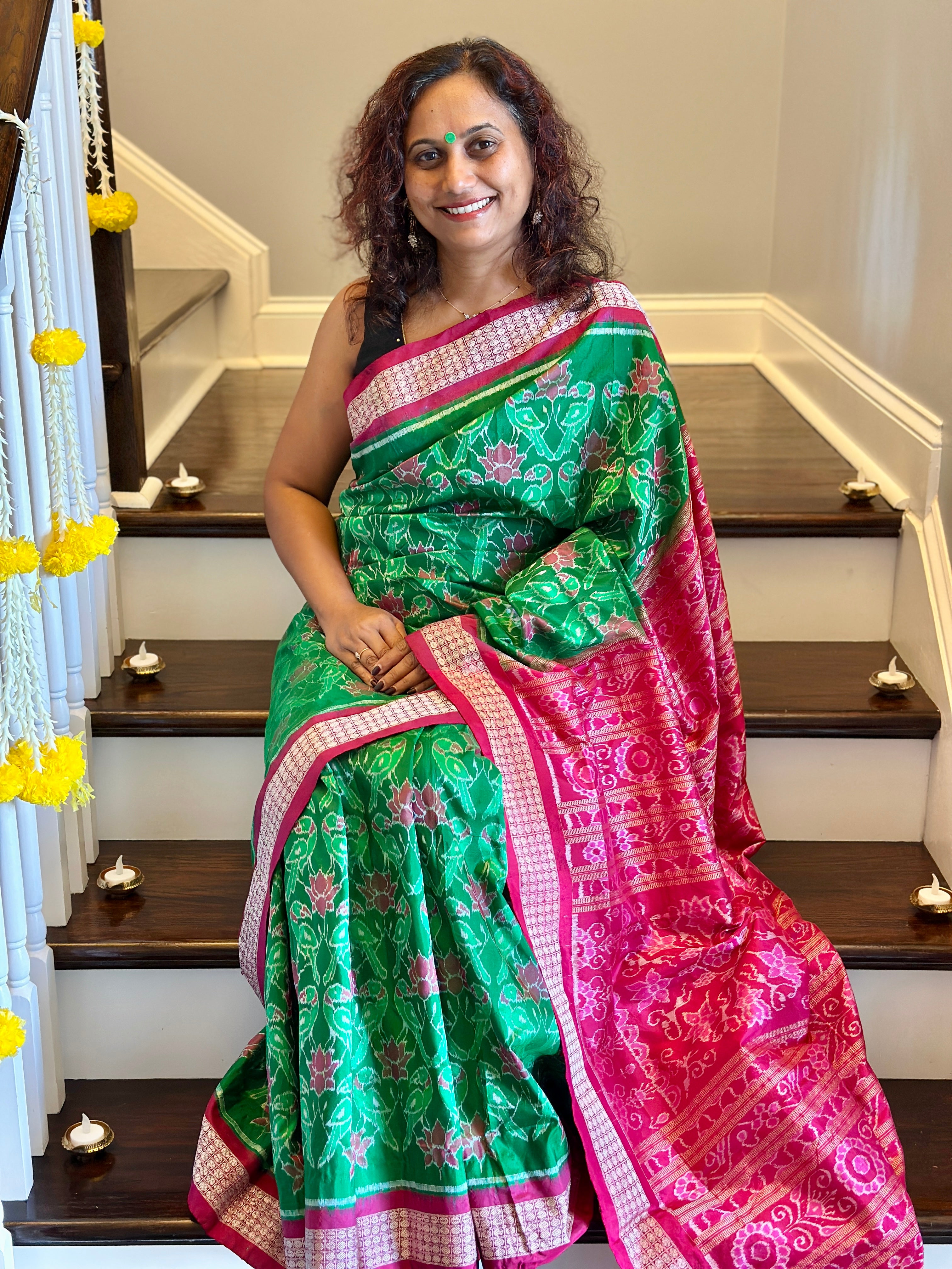 Ikkat Silk Saree - Heritage Handloom Edition