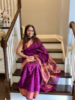 Load image into Gallery viewer, Banglore Silk Saree - Purple

