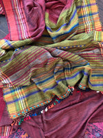 Load image into Gallery viewer, Bhujodi Tussor Saree - Heritage Weave
