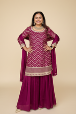 Load image into Gallery viewer, Fusion Festive/Wedding Wear 9 Sharara Kurta
