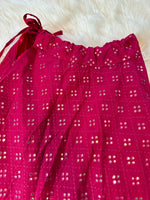 Load image into Gallery viewer, Designer Mirrorwork Skirt - Hot Pink
