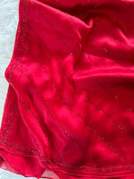 Load image into Gallery viewer, Cocktail Chiffon Rhinestone Saree - Maroon
