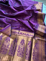 Load image into Gallery viewer, Banglore Silk Saree - Purple
