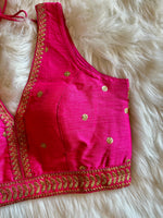 Load image into Gallery viewer, Sabyasachi Inspired Designer Silk Blouse 1
