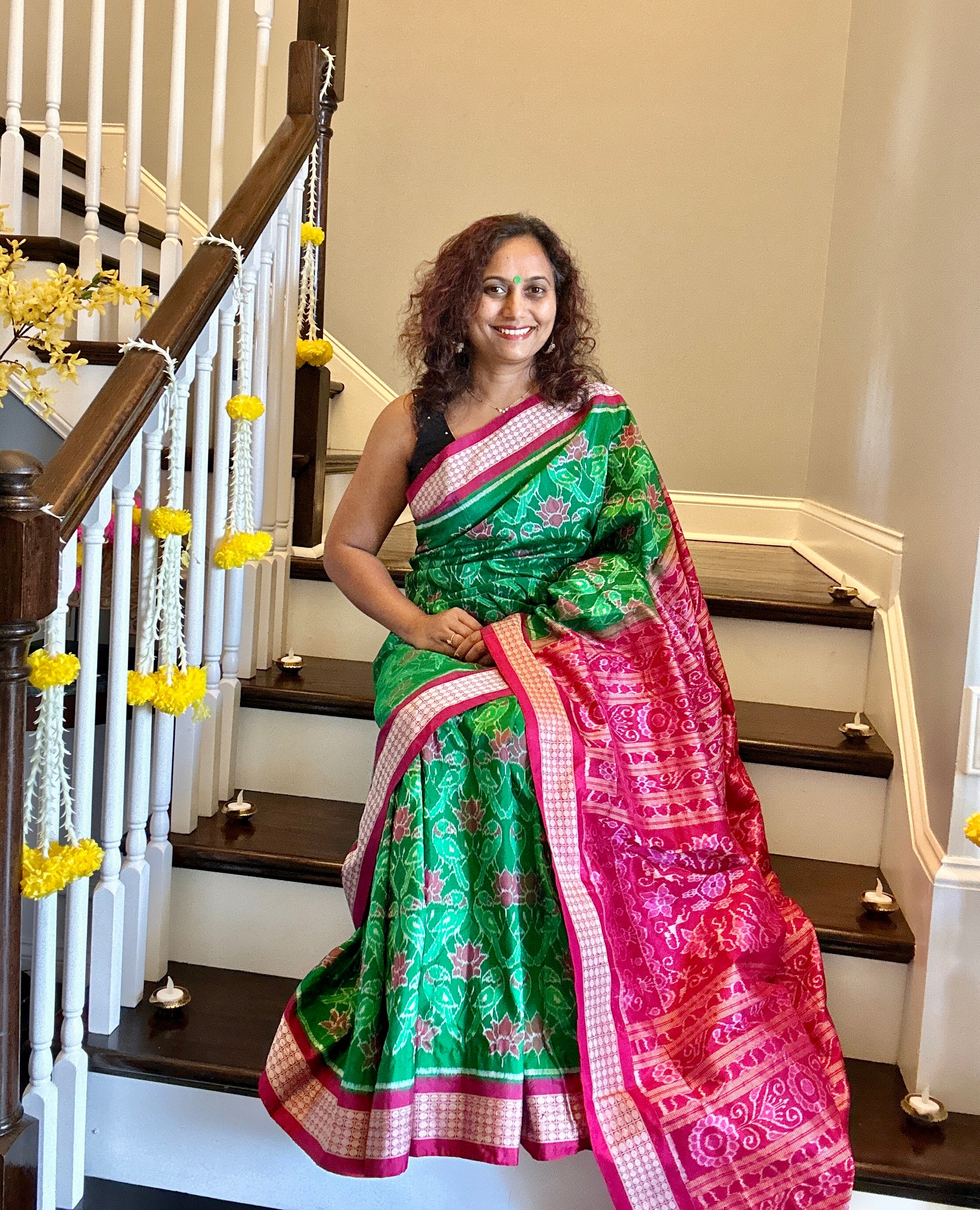 Ikkat Silk Saree - Heritage Handloom Edition