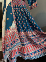 Load image into Gallery viewer, Digital Print Mirrorwork Silk Skirt Set 1
