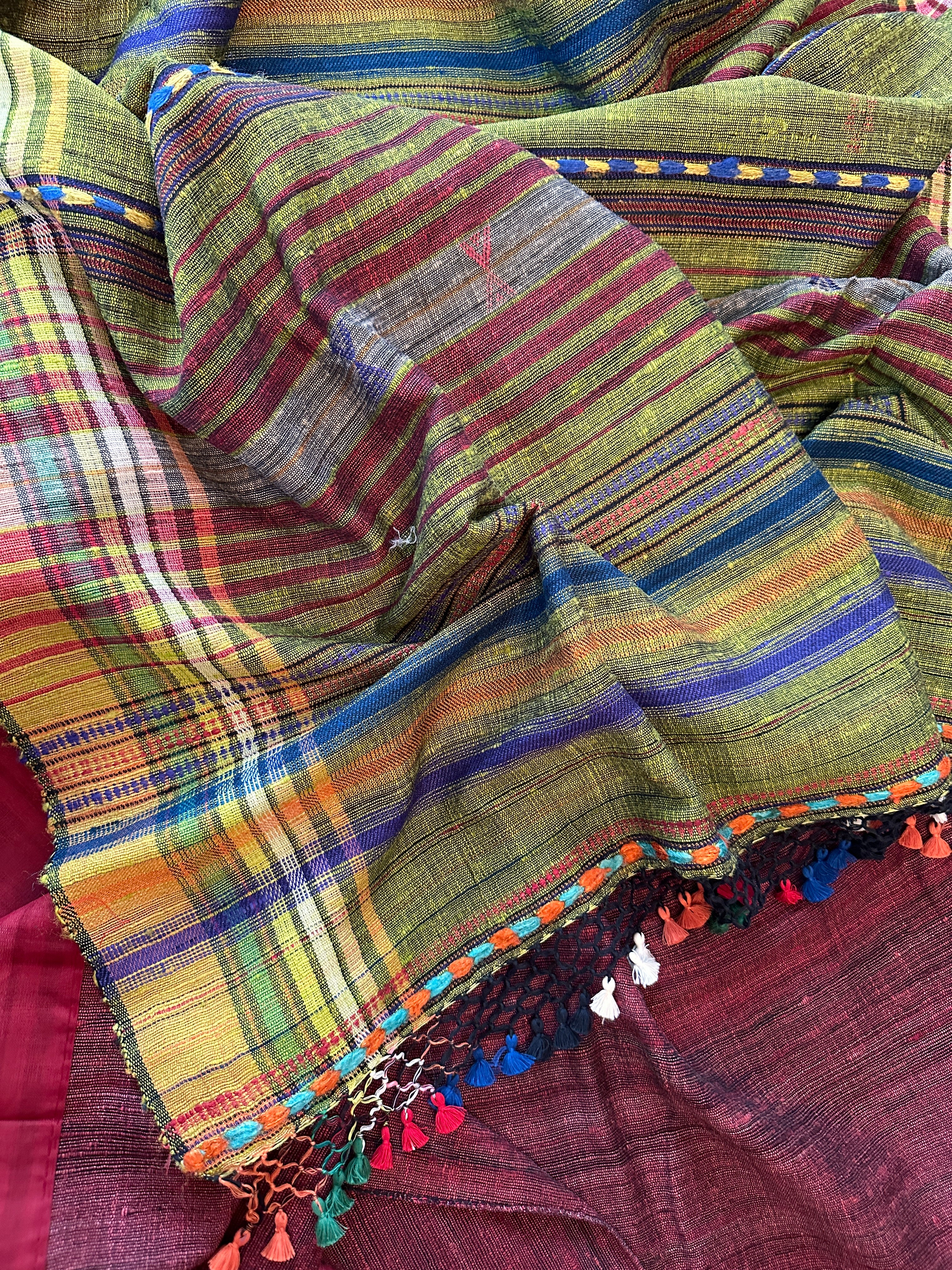 Bhujodi Tussor Saree - Heritage Weave
